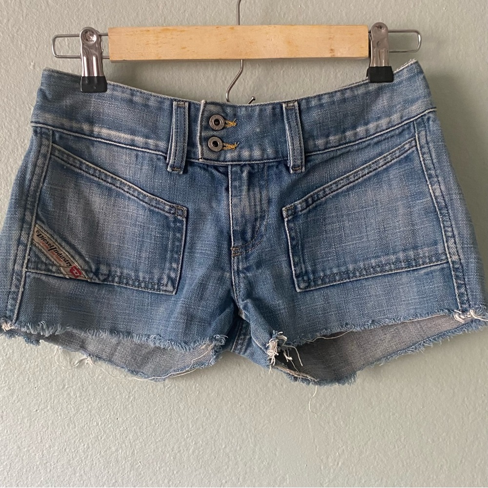 Diesel Hush Jean Cutoff Shorts Size 26